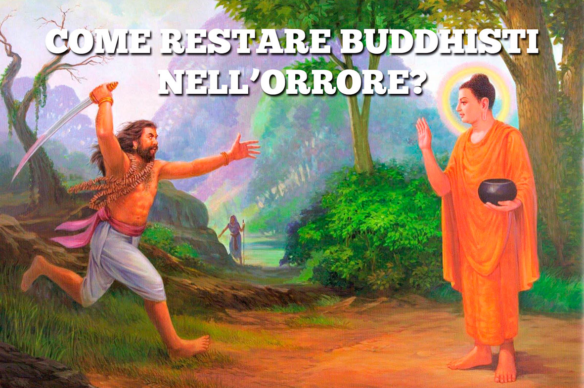 Il Buddha e Angulimala: non detengo i diritti di questa immagine e non trovo l'autore